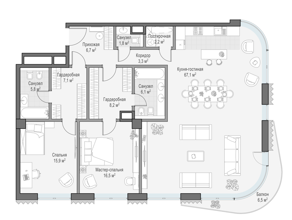 Продается 3-комнатная квартира, площадью 141.40 кв.м. Москва, переулок Толмачевский Большой