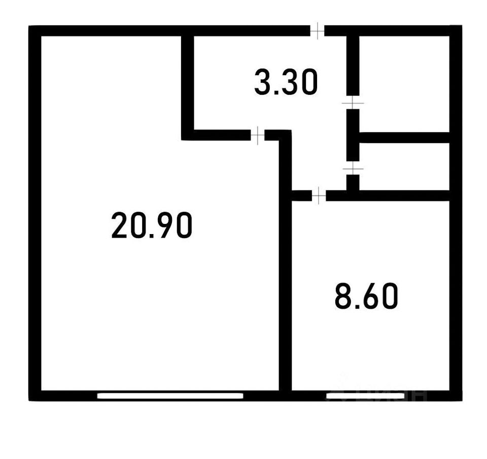 Продается 1-комнатная квартира, площадью 40.00 кв.м. Москва, улица Харьковская, дом 4к1