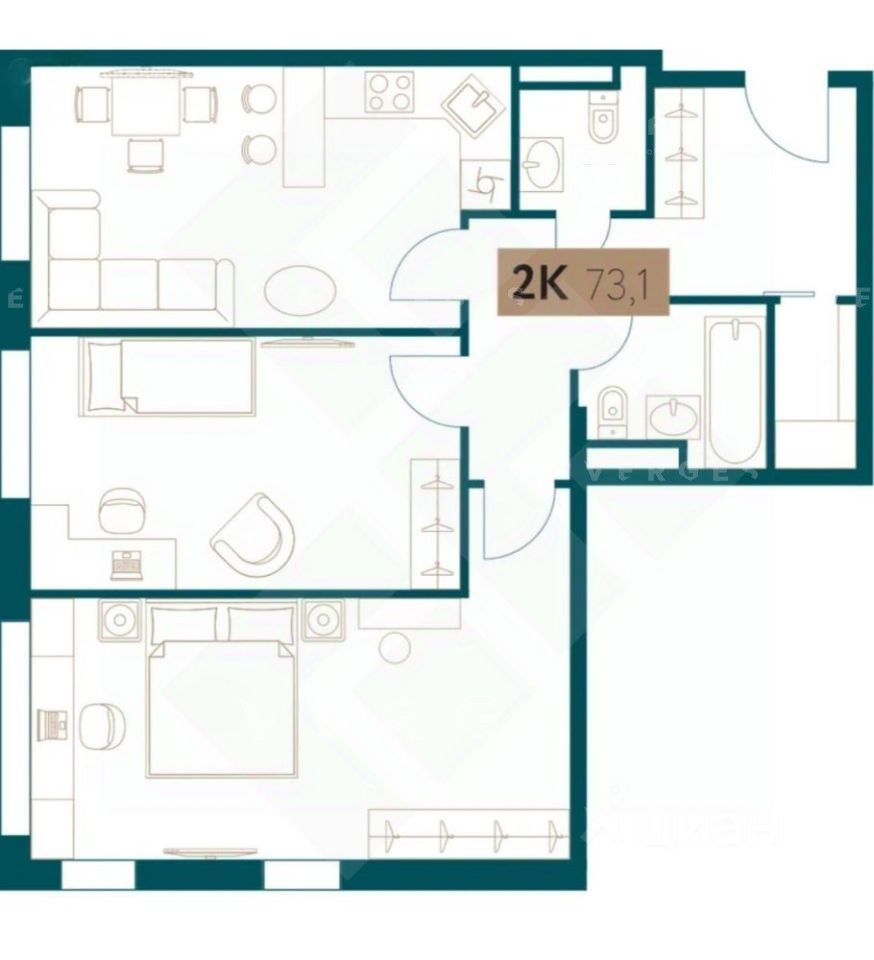 Продается 3-комнатная квартира, площадью 73.00 кв.м. Москва, улица Винницкая, дом 8стр1