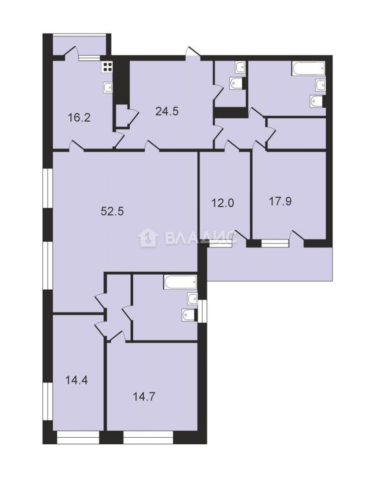 Продается 5-комнатная квартира, площадью 198.00 кв.м. Москва, Ломоносовский проспект, дом 7к5