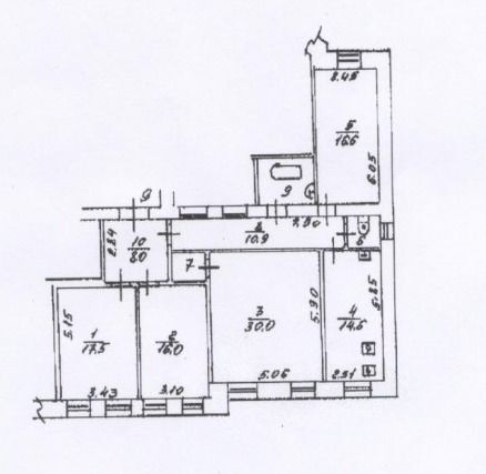 Продается 4-комнатная квартира, площадью 123.10 кв.м. Москва, улица Садовая-Кудринская