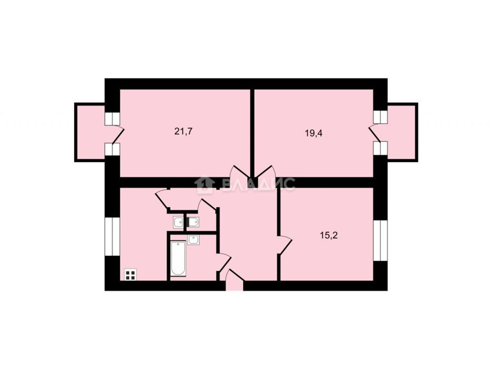 Продается 3-комнатная квартира, площадью 81.60 кв.м. Москва, улица Люблинская, дом 107/10